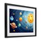 Stupell Industries Solar System Planets Orbit Framed Print Under Glass, design by Creative Studio